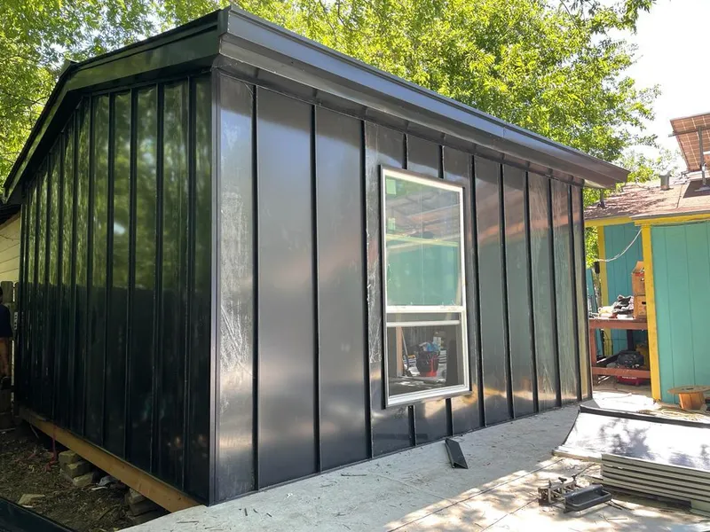 Black standing seam metal wall panels for Metal Roof Installation in Owings Mills